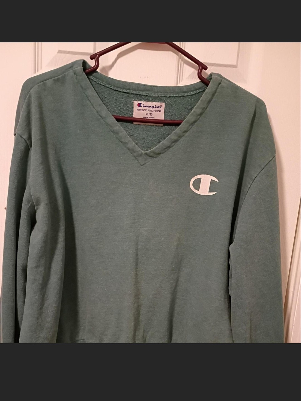 Champion Women's V-Neck Pullover - Sage Green